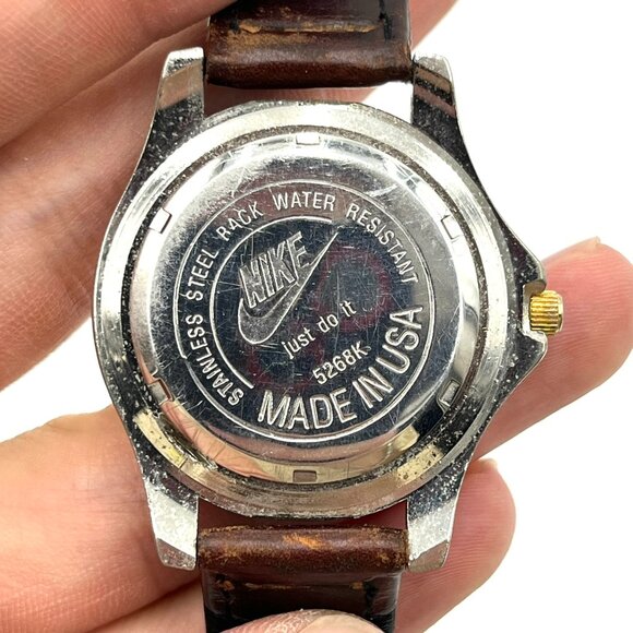 Vtg Nike Air Water Resistant Quartz Wrist Watch 80s 90s Made in USA - Picture 11 of 14